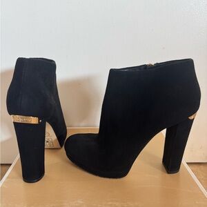 Elegant Black High Heel Ankle Boots